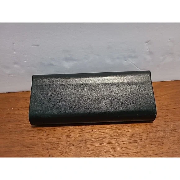 Christian Siriano Designer Hard Eye Glass Case Black Leather Magnetic Close 6"x3 - Picture 4 of 6